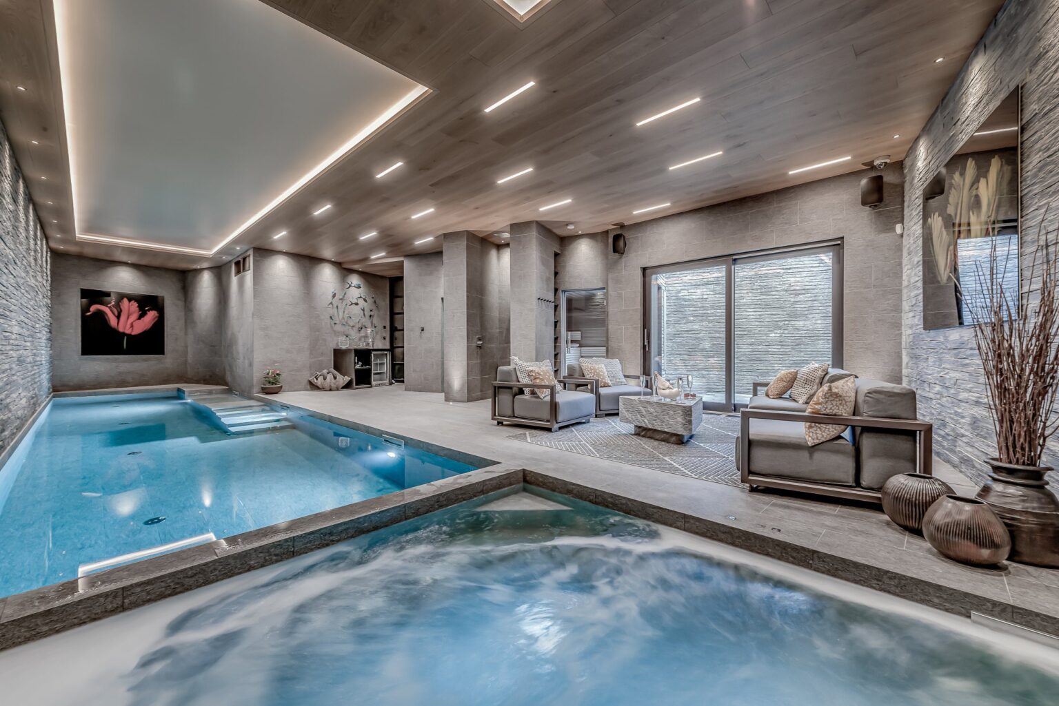 Chalet Bacchus swimming pool, Courchevel 1650