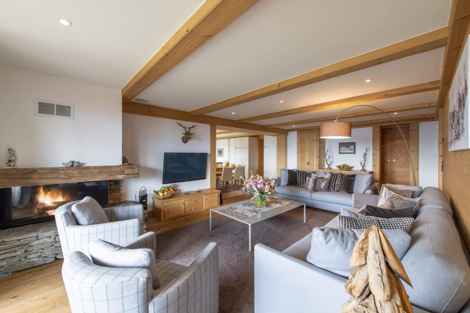 Apartment Baryte lounge area, Verbier