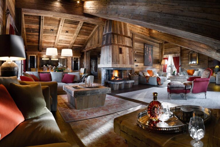chalet Ormello living room Courchevel 1850