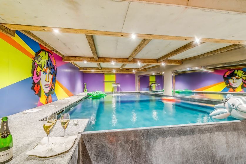 Chalet Rock'n love indoor pool, Tignes