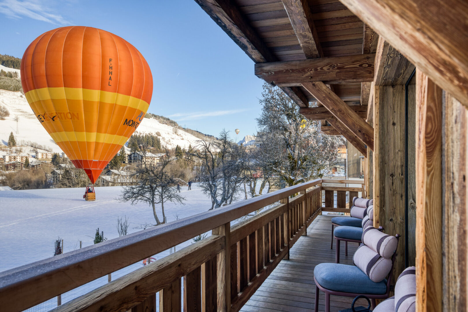 View from Chalet Grizzly, Megève