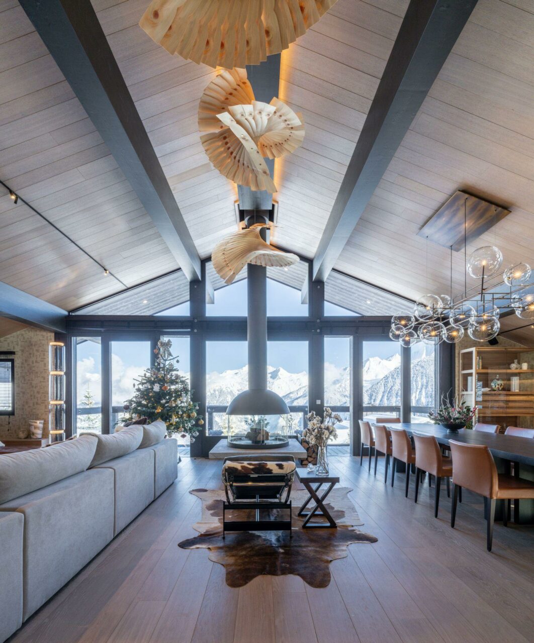 living area at Chalet B in Courchevel 1850