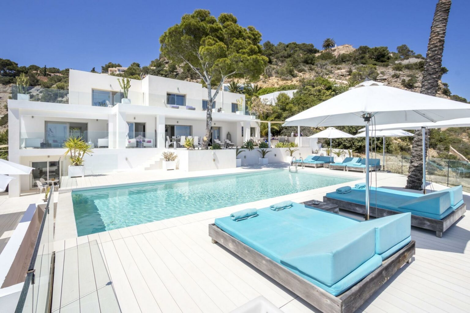 Villa Pearl in Ibiza, exterior view