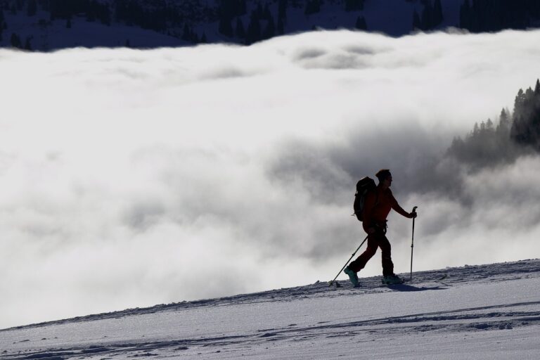 mountain skier in Les Arcs