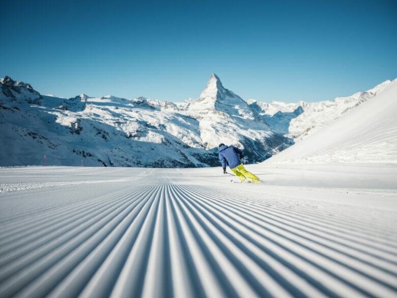 skier on the slopes, Zermatt