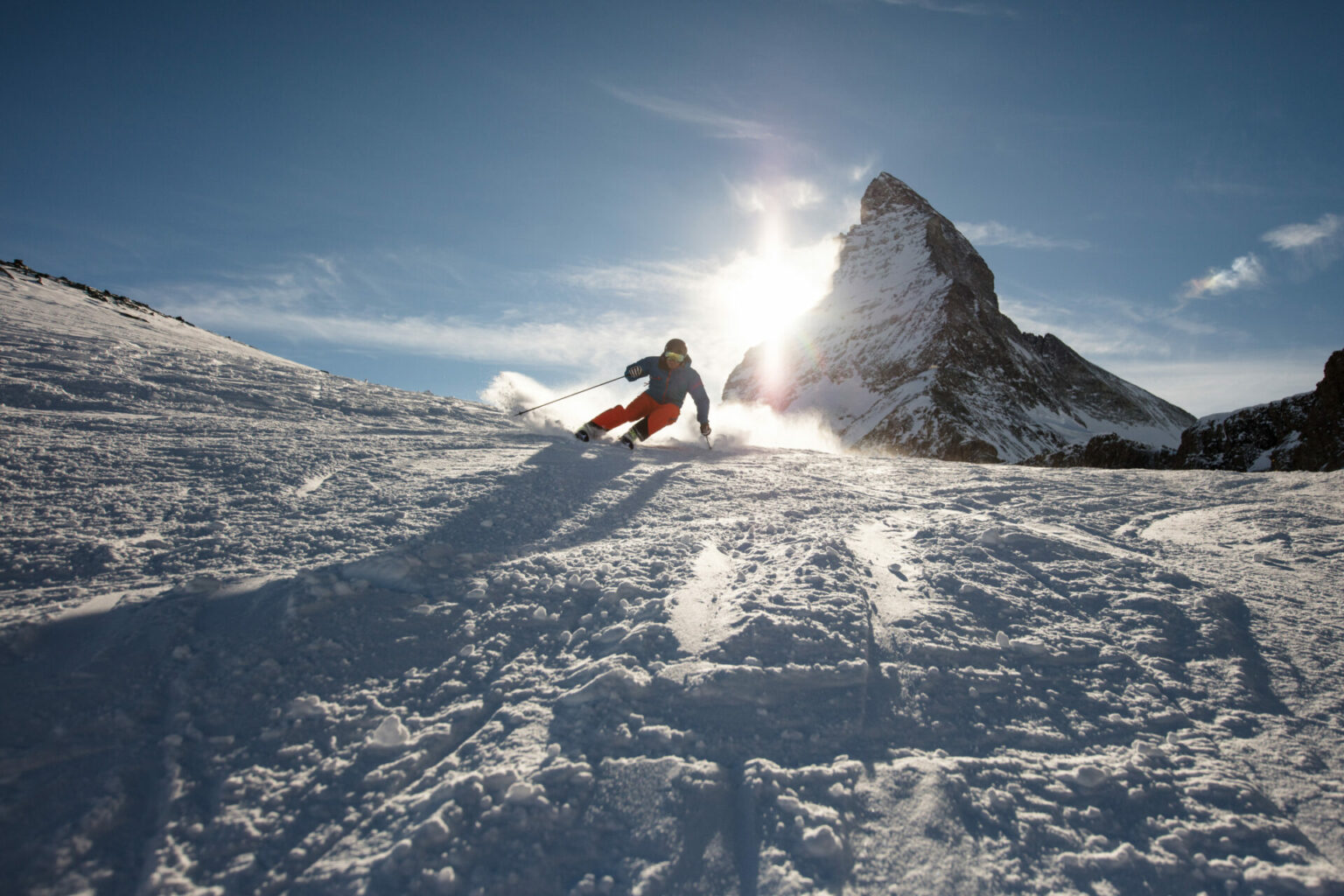 skier in Zermatt
