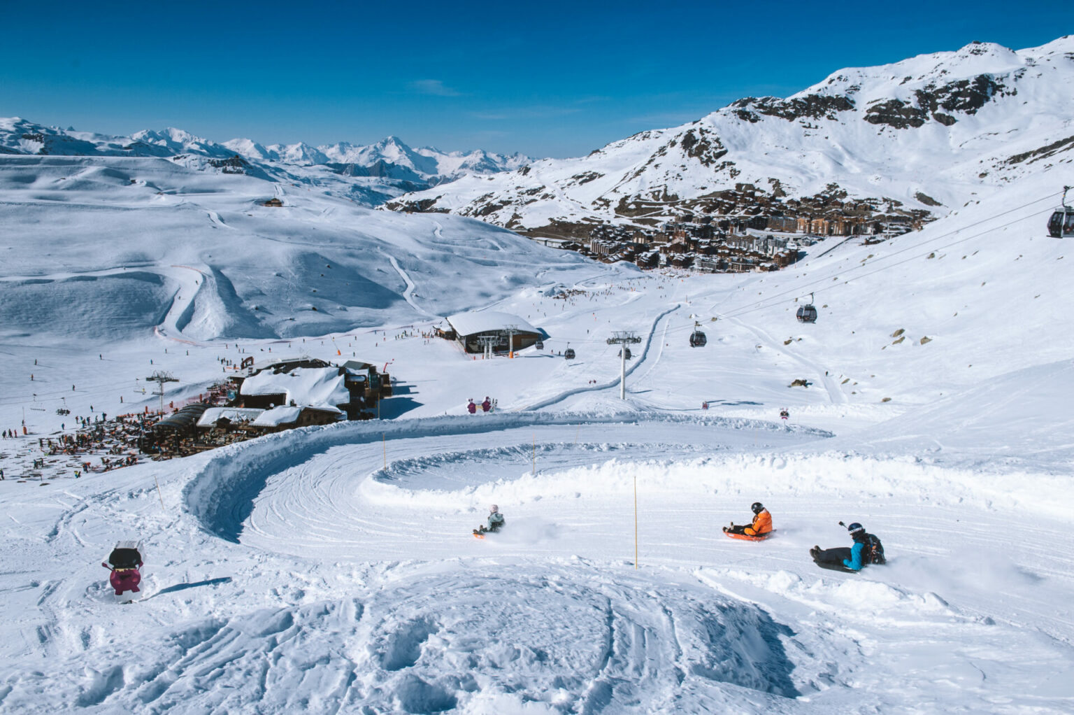 sled at cosmojet, Val Thorens