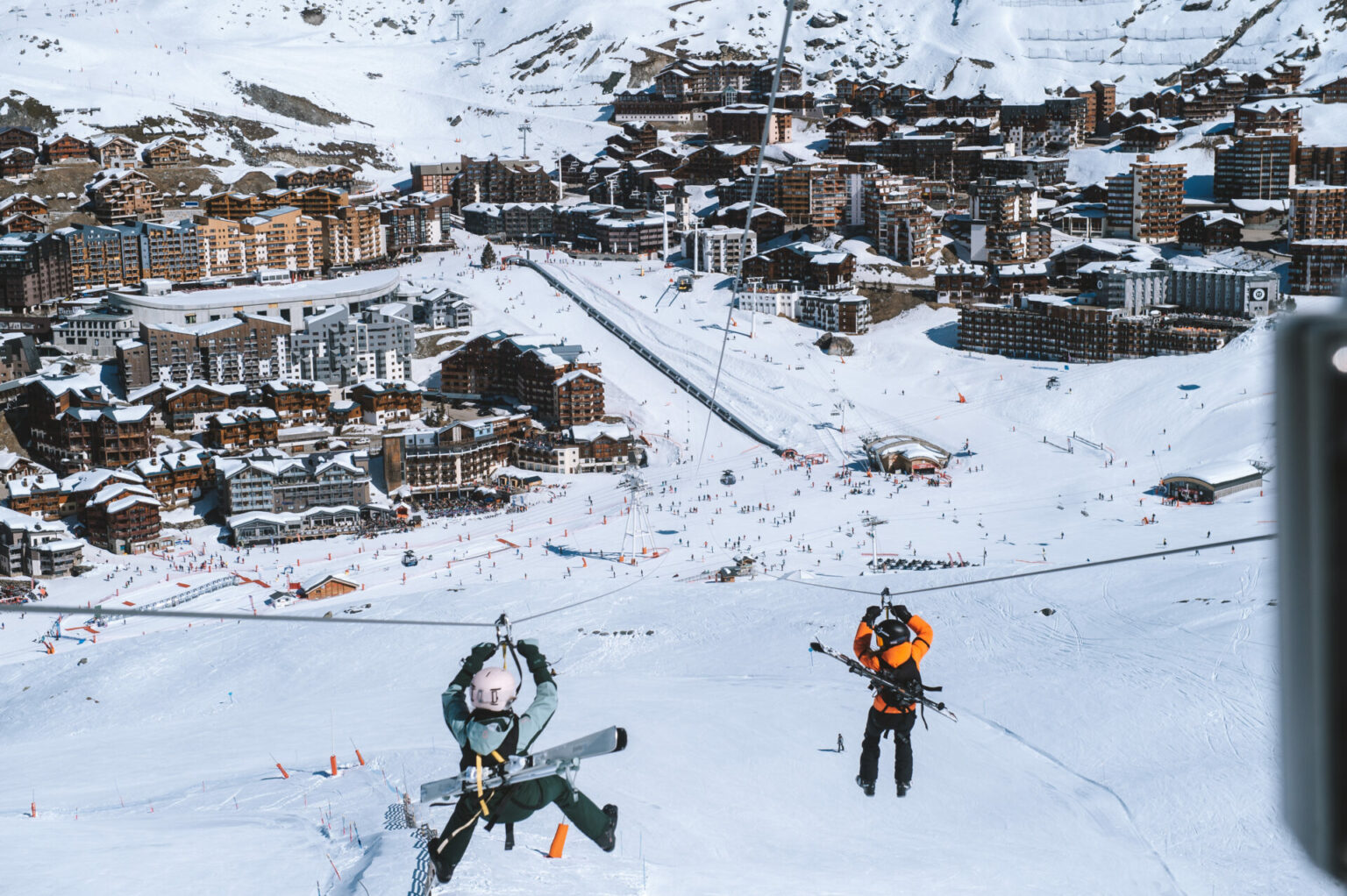 zipline Val Thorens