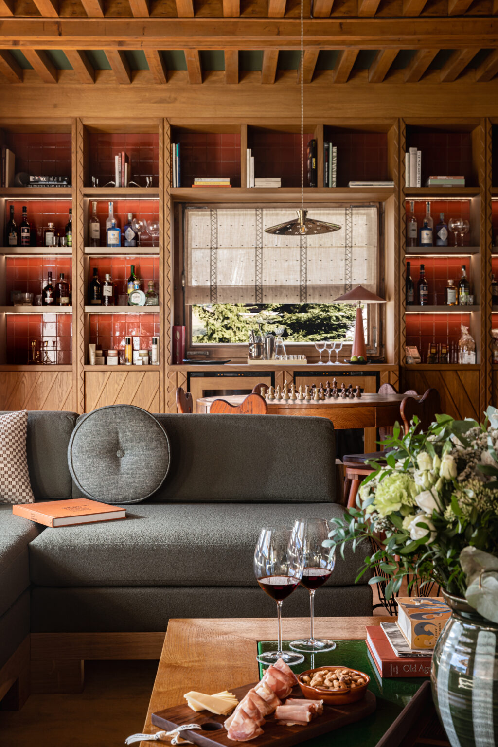 Chalet le Sarto living area, Megève