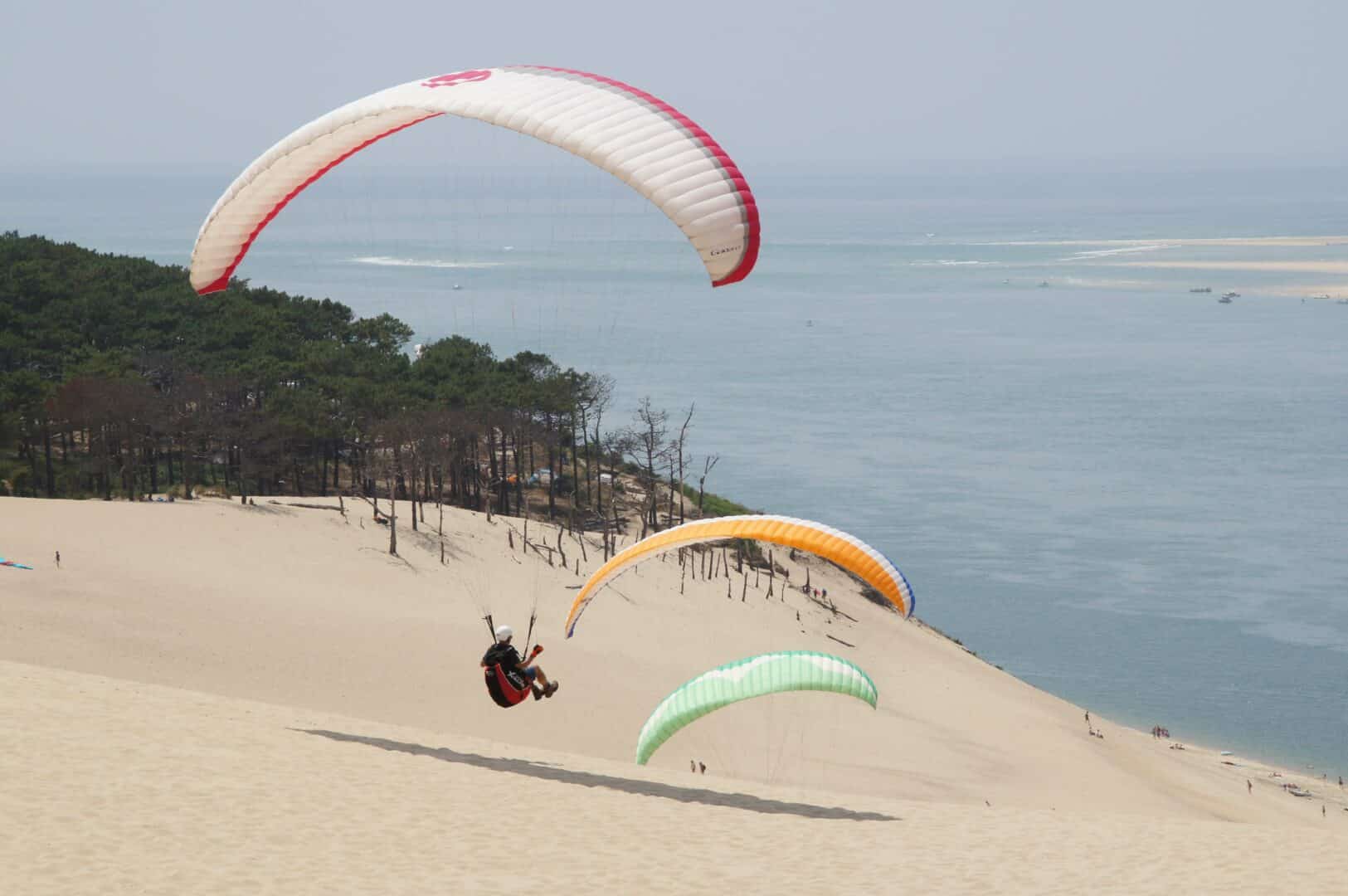 Paraglider on the Dune du Pilat